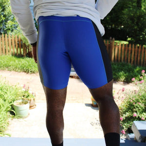 Rear view of the super comfortable Herron Apparel running shorts